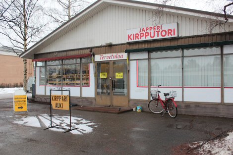 Kuvassa Japperi-kirpputori.