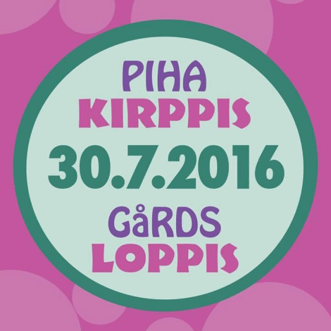 Pihakirppis &mdash; Gårds Loppis 30.7.2016.